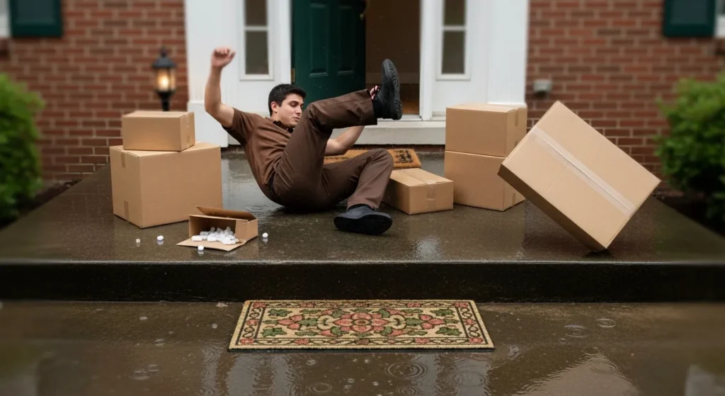 premises hazard involved in delivery driver injury claims