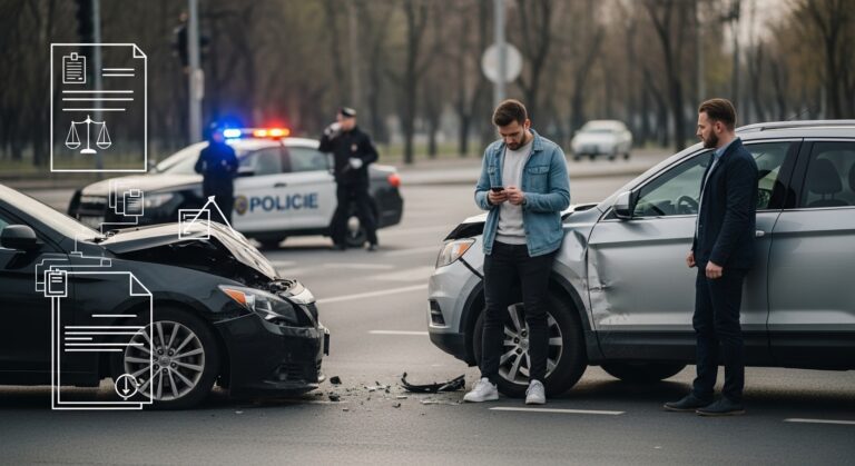 Distracted driving accident claims involving phone evidence after a car crash