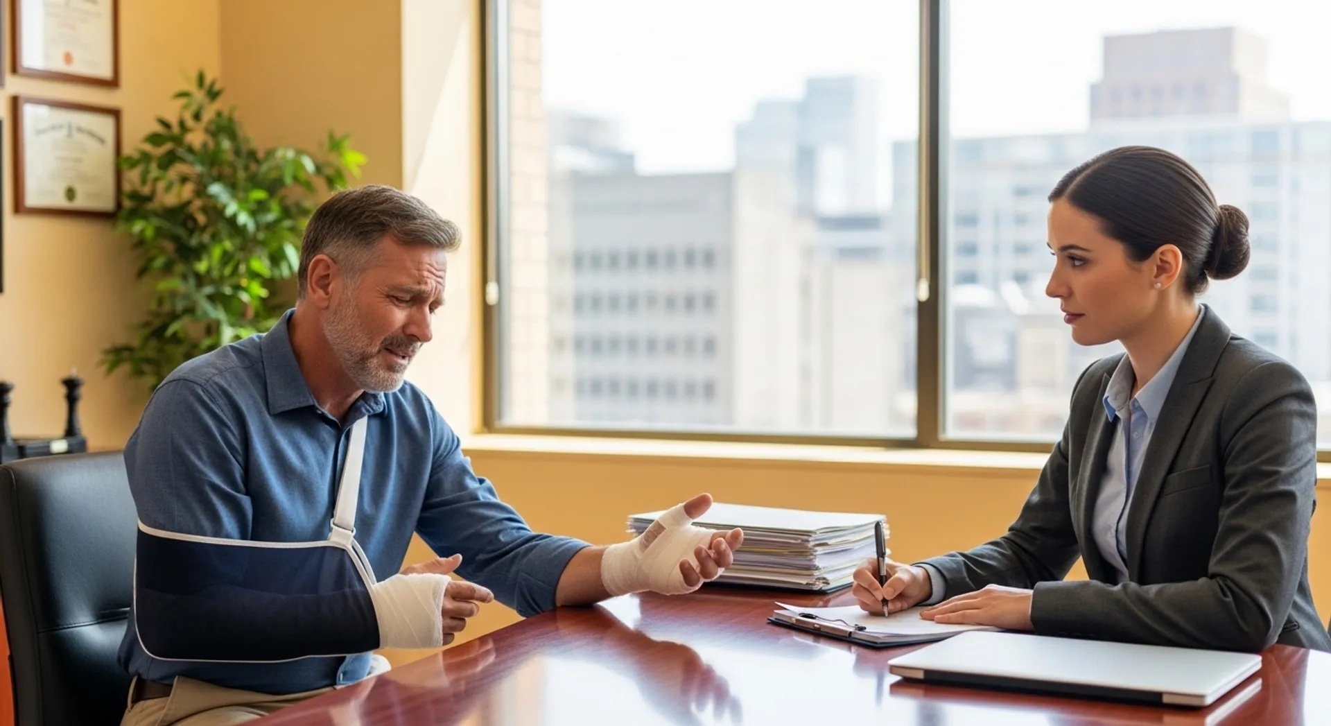 lithium-ion battery fire injury victim meeting attorney