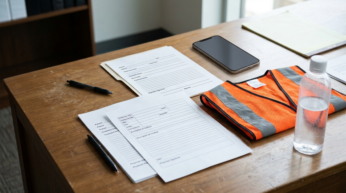 Evidence used in a heat illness injury claim after a workplace accident